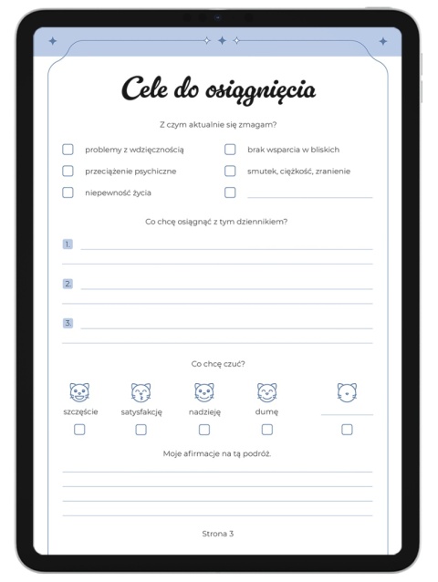 Zestaw Dziennik Wdzięczności, Dziennik Pracy z Cieniem i Planner Dniowy | PDF