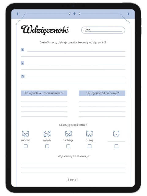 Zestaw Dziennik Wdzięczności, Dziennik Pracy z Cieniem i Planner Dniowy | PDF